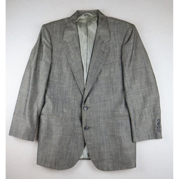 Paul St. James Men's Blazer Jacket Gray Two Button Size 39S - Picture 2 of 8